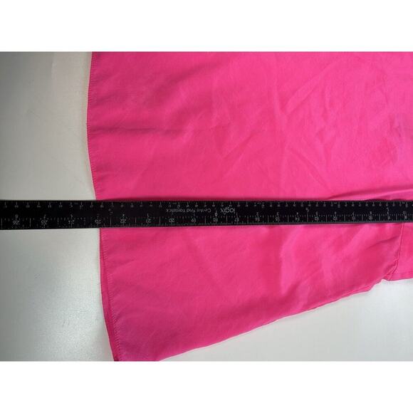 Trina Turk Top Womens 10 Halter Neon Hot Pink Beach Summer - Picture 3 of 6